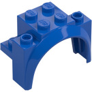 LEGO Blau Kotflügel Stein 2 x 4 x 2.3 mit Tall Rad Bogen (18974)