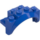 LEGO Blue Mudguard Brick 2 x 4 x 2 with Wheel Arch (35789)