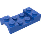 LEGO Blå Skvettskjerm Plate 2 x 4 med Bue uten hull (3788)