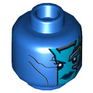 LEGO Blue Nebula Minifigure Head (Recessed Solid Stud) (3626 / 18376)