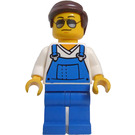 LEGO Bleu Overalls Figurine