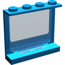 LEGO Bleu Panneau 1 x 4 x 3 avec Verre Fenêtre (6156)