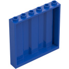 LEGO Blauw Paneel 1 x 6 x 5 met Corrugation (23405)