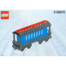 LEGO Blue Passenger Wagon (White Box) 4186876