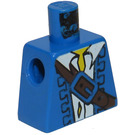 LEGO Blau Pirate mit Blau Jacket und Bicorne mit Weiß Skull und Bones Torso ohne Arme (973)