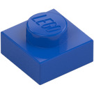 LEGO Blue Plate 1 x 1 (3024)
