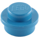 LEGO Bleu assiette 1 x 1 Rond (6141 / 30057)
