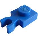 LEGO Blau Platte 1 x 1 mit Vertikale Clip (Dünner U-Clip) (4085 / 60897)