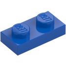 LEGO Blauw Plaat 1 x 2 (3023 / 28653)