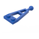 LEGO Blue Plate 1 x 2 Triangle with Ball Joint (2508)
