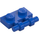 LEGO Blue Plate 1 x 2 with Handle (Open Ends) (2540)