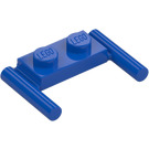 LEGO Blau Platte 1 x 2 mit Griffe (Niedrige Griffe) (3839)