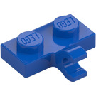 LEGO Blauw Plaat 1 x 2 met Horizontale Klem (11476 / 65458)