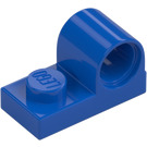 LEGO Blauw Plaat 1 x 2 met Pin Gat (11458)