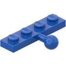 LEGO Blauw Plaat 1 x 4 met Kogelgewricht (3184)