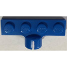 LEGO Blau Platte 1 x 4 mit Kugelgelenkpfanne (Kurz mit 4 Schlitzen) (3183)