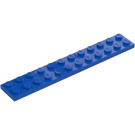 LEGO Blauw Plaat 2 x 12 (2445)