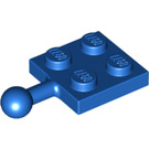 LEGO Bleu assiette 2 x 2 avec Rotule et pas de trou dans la plaque (3729)
