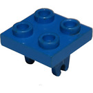 LEGO Blue Plate 2 x 2 with Bottom Wheel Holder (8)