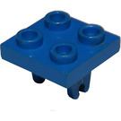 LEGO Blauw Plaat 2 x 2 met Onderzijde Wiel Houder (8)