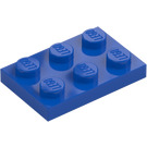 LEGO Bleu assiette 2 x 3 (3021)