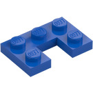 LEGO Blue Plate 2 x 3 with Cut Out (73831)