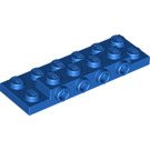 LEGO Bleu assiette 2 x 6 x 0.7 avec 4 Goujons sur Côté (72132 / 87609)