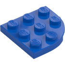 LEGO Blå Plade 3 x 3 Rund Hjørne (30357)