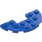 LEGO Blau Platte 3 x 6 Rund Hälfte Kreis mit Ausschnitt (18646)