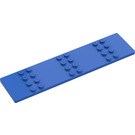 LEGO Blau Platte 4 x 16 mit 24 Bolzen