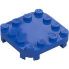 LEGO Blue Plate 4 x 4 x 0.7 with Rounded Corners and Empty Middle (66792)