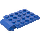 LEGO Blue Plate 4 x 5 Trap Door Curved Hinge (30042)