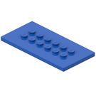 LEGO Blue Plate 4 x 8 with Studs in Centre (6576)