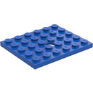 LEGO Blau Platte 5 x 6 mit Loch