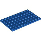 LEGO Blauw Plaat 6 x 10 (3033)