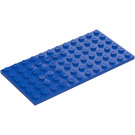 LEGO Blå Plade 6 x 12 (3028)