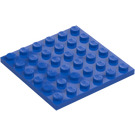 LEGO Blauw Plaat 6 x 6 (3958)