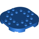 LEGO Blauw Plaat 6 x 6 x 0.7 Ronde Semicircle (66789)