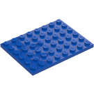 LEGO Blauw Plaat 6 x 8 (3036)