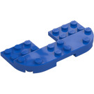 LEGO Blau Platte 8 x 4 x 0.7 mit Abgerundete Ecken (73832)