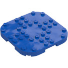 LEGO Blue Plate 8 x 8 x 0.7 with Rounded Corners (66790)