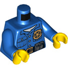 LEGO Blå Politi Torso med Golden Badge (973 / 76382)