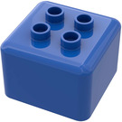 LEGO Blå Primo Kloss 1 x 1 med 4 Duplo Knotter (31007)