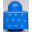 LEGO Azul Primo Ladrillo 1 x 1 con Azul dots (31000 / 40998)