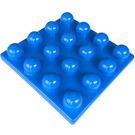 LEGO Blauw Primo Plaat 4 x 4 x 1/2 (31013)