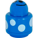 LEGO Blauw Primo Ronde Rattle 1 x 1 Steen met Spots en Smiling Gezicht Patroon (31005)