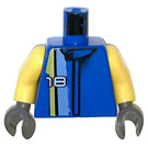 LEGO Blau Racer Fahrer, Nitro Torso (973 / 73403)