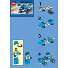 LEGO Blauw Racer 1282 Instructions