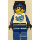 LEGO Blue Racer with shark design Minifigure