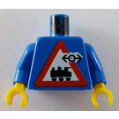 LEGO Blauw Railway Employee 7 Torso (973)